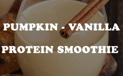 Healthy Smoothie with Pumpkin Spice and Vanilla Flavor