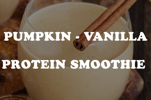 healthy smoothie - pumpkin spice vanilla